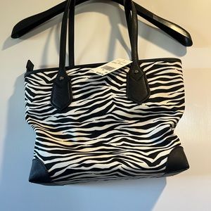 Brand new with tags mk zebra tote bag